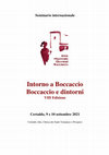 Research paper thumbnail of Nicola Esposito, «Chi diede “materia di seguire il presente libro”? Elementi stilistici decameroniani nel Pecorone di Ser Giovanni», Seminario "Intorno a Boccaccio/Boccaccio e Dintorni", Certaldo Alta, 9-10 settembre 2021