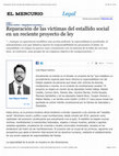 Research paper thumbnail of Reparacion de las victimas del estallido social en un reciente proyecto de ley