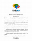 Research paper thumbnail of Propuesta de Torneo de debate inter escolar. DEM Vitacura.