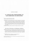 Research paper thumbnail of La esencia del cristianismo en los comienzos (una reflexión)