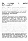 Research paper thumbnail of Os perigos da poluição informacional