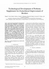 Research paper thumbnail of Technological Development of Probiotic Supplement for Zootechnical Improvement of Broilers