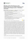 Research paper thumbnail of The Effect of Strict State Measures on the Epidemiologic Curve of COVID-19 Infection in the Context of a Developing Country: A Simulation from Jordan