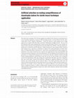 Research paper thumbnail of Artificial selection on mating competitiveness ofAnastrepha ludensfor sterile insect technique application