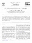 Research paper thumbnail of Wall slip of concentrated suspension melts in capillary flows