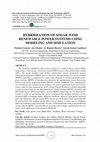 Research paper thumbnail of HYBRIDZATION OF SOLAR WIND RENEWABLE POWER SYSTEMS USING MODELING AND SIMULATION