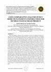 Research paper thumbnail of COST COMPARATIVE ANALYSIS OF RCC MODE OF PAVEMENT CONSTRUCTION FOR MUMBAI COASTAL ROAD PROJECT