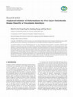 Research paper thumbnail of Analytical Solution of Deformations for Two-Layer Timoshenko Beams Glued by a Viscoelastic Interlayer