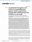 Research paper thumbnail of Longitudinal time-lapse in vivo micro-CT reveals differential patterns of peri-implant bone changes after subclinical bacterial infection in a rat model