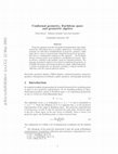 Research paper thumbnail of Conformal Geometry, Euclidean Space and Geometric Algebra