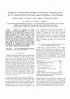 Research paper thumbnail of Design of a X-band GaN oscillator: from the low frequency noise device characterization and large signal modeling to circuit design