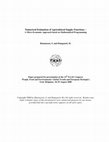 Research paper thumbnail of Numerical Estimation of Agricultural Supply Functions-A Micro Economic Approach based on Mathematical Programming