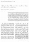 Research paper thumbnail of Psychology internships in the treatment of severe mental illness: Implications for training in academic medical centers