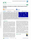 Research paper thumbnail of Simulation of Excitation by Sunlight in Mixed Quantum-Classical Dynamics