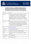 Research paper thumbnail of A Global Inventory of Ice‐Related Morphological Features on Dwarf Planet Ceres: Implications for the evolution and current state of the cryosphere