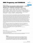 Research paper thumbnail of Causes of death and associated conditions (CODAC) - a utilitarian approach to the classification of perinatal deaths