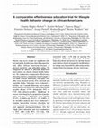 Research paper thumbnail of A comparative effectiveness education trial for lifestyle health behavior change in African Americans