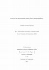 Research paper thumbnail of Essays on the Macroeconomic Effects of the Underground Sector