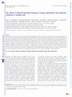 Research paper thumbnail of The effects of diurnal Ramadan fasting on energy expenditure and substrate oxidation in healthy men