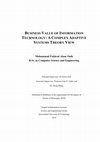 Research paper thumbnail of Business Value of Information Technology: A Complex Adaptive Systems Theory View