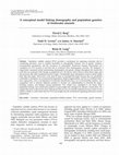 Research paper thumbnail of A conceptual model linking demography and population genetics of freshwater mussels