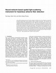 Research paper thumbnail of Neural-network-based spatial light-scattering instrument for hazardous airborne fiber detection