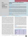 Research paper thumbnail of Clinical profile and oral sub mucous fibrosis