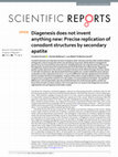 Research paper thumbnail of Diagenesis does not invent anything new: Precise replication of conodont structures by secondary apatite