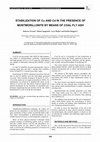 Research paper thumbnail of STABILIZATION OF Cu AND Cd IN THE PRESENCE OF MONTMORILLONITE BY MEANS OF COAL FLY ASH