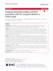 Research paper thumbnail of Temporal biomarker profiles and their association with ICU acquired delirium: a cohort study