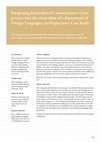 Research paper thumbnail of Die Integration von interkultureller Kommunikationskompetenz in das Curriculum eines Institutes für Fremdsprachen: Eine explorative Fallstudie