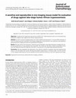 Research paper thumbnail of A sensitive and reproducible in vivo imaging mouse model for evaluation of drugs against late-stage human African trypanosomiasis