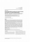 Research paper thumbnail of PhosphoPICK-SNP: Quantifying the effect of amino acid variants on protein phosphorylation