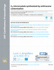 Research paper thumbnail of C8 microcrystals synthesized by anthracene carbonization