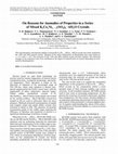 Research paper thumbnail of On Reasons for Anomalies of Properties in a Series of Mixed K2CoxNi1–x(SO4)2 · 6H2O Crystals