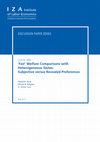 Research paper thumbnail of ‘Fair’ welfare comparisons with heterogeneous tastes: subjective versus revealed preferences