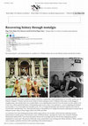 Research paper thumbnail of Recovering history through nostalgia