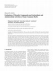 Research paper thumbnail of Evaluation of Phenolic Compounds and Antioxidant Activity of Some Native and Imported Apple Cultivars in Iran