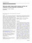 Research paper thumbnail of Differential stability of photosynthetic membranes and fatty acid composition at elevated temperature in Symbiodinium