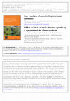 Research paper thumbnail of Effect of lime on soil nitrogen uptake by a ryegrass-white clover pasture