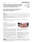 Research paper thumbnail of Recurrent pyriform sinus fistula successfully treated by endoscopic Glubran 2 sealing: A rare case and literature review