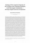 Research paper thumbnail of Geology of the soapstone deposits of the Linnajavri area, Hamarøy, Nordland, north Norwegian Caledonides — Norway's largest reserves of soapstone