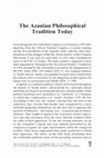 Research paper thumbnail of The Azanian Philosophical Tradition Today