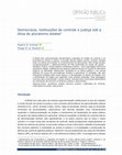 Research paper thumbnail of Democracia, instituições de controle e justiça sob a ótica do pluralismo estatal 1