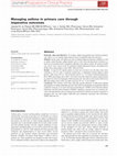 Research paper thumbnail of Managing asthma in primary care through imperative outcomes