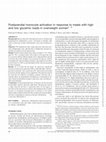 Research paper thumbnail of Postprandial monocyte activation in response to meals with high and low glycemic loads in overweight women