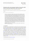 Research paper thumbnail of Mechanical, surface and environmental evaluation of stone mastic asphalt mixtures with advanced asphalt binders using waste materials