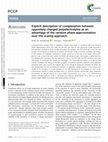 Research paper thumbnail of Explicit Description of Complexation between Oppositely Charged Polyelectrolytes as an Advantage of the Random Phase Approximation over the Scaling Approach