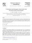 Research paper thumbnail of Computing a null divergence velocity field using smoothed particle hydrodynamics