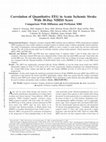 Research paper thumbnail of Correlation of Quantitative EEG In Acute Ischemic Stroke With 30-Day NIHSS Score: Comparison With Diffusion and Perfusion MRI